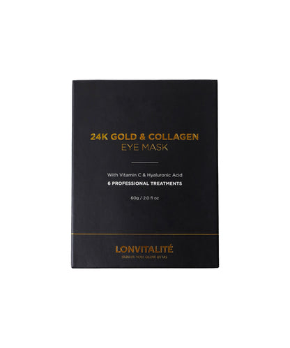Lonvitalite 24K Gold &amp; Collagen Eye Masks – 6 Pack